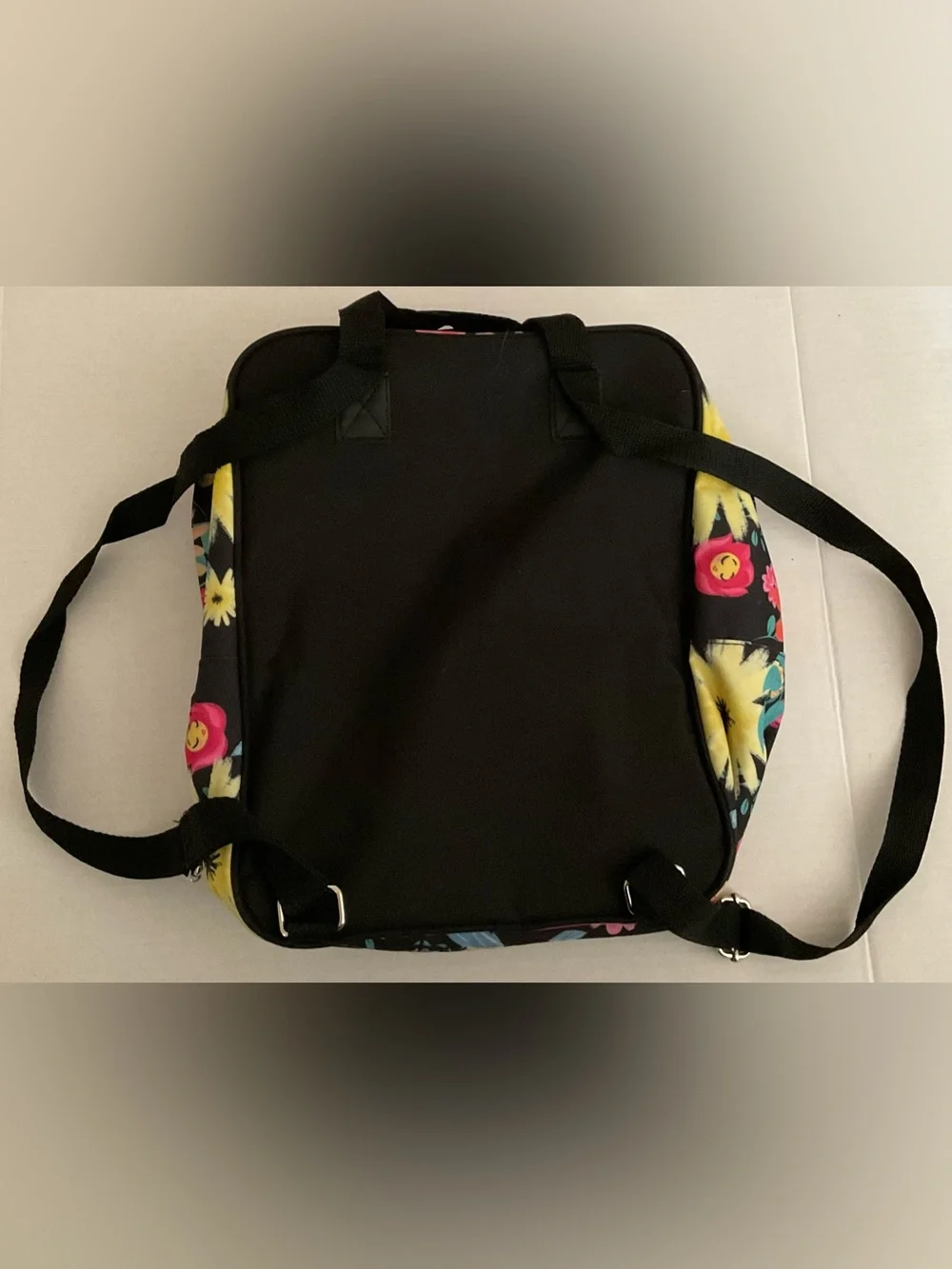 Disney Loungefly Alice Floral Black Backpack Tote - Looking For Wonderland